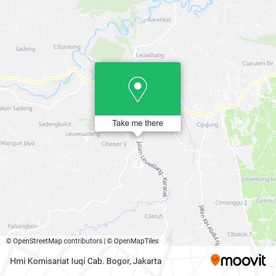 Hmi Komisariat Iuqi Cab. Bogor map