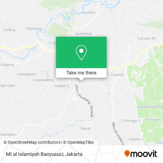 MI al Islamiyah Banyusuci map