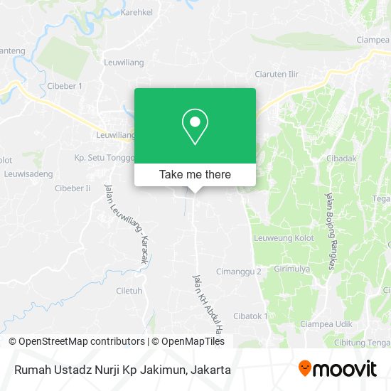 Rumah Ustadz Nurji Kp Jakimun map