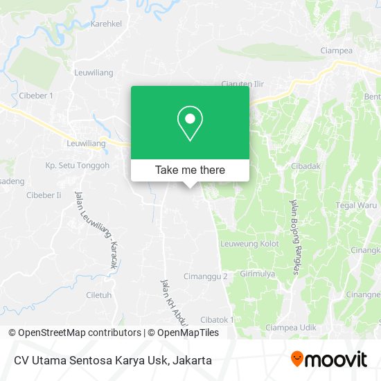 CV Utama Sentosa Karya Usk map