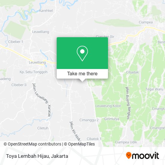 Toya Lembah Hijau map