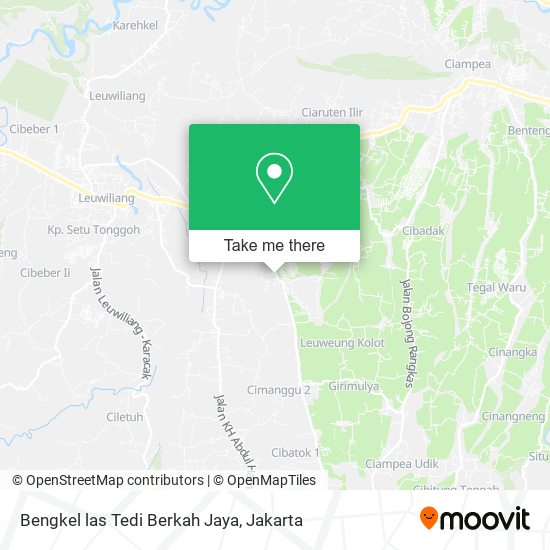 Bengkel las Tedi Berkah Jaya map