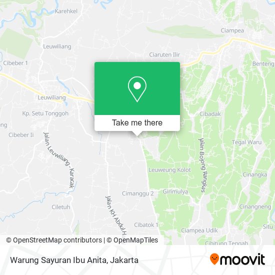 Warung Sayuran Ibu Anita map