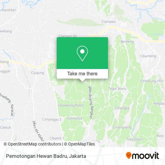 Pemotongan Hewan Badru map