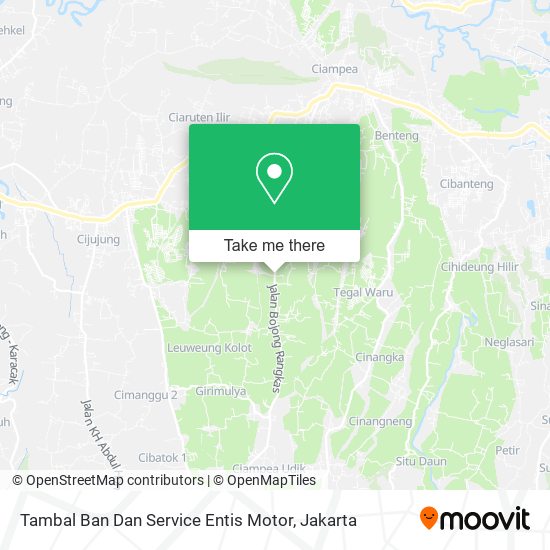 Tambal Ban Dan Service Entis Motor map