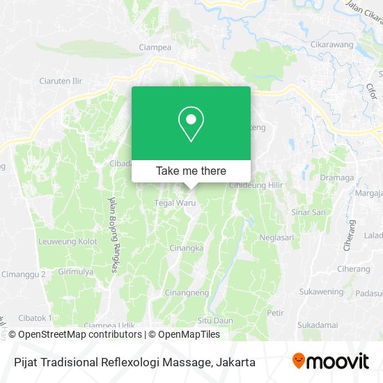 Pijat Tradisional Reflexologi Massage map