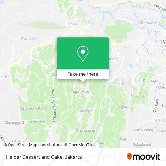 Haidar Dessert and Cake map