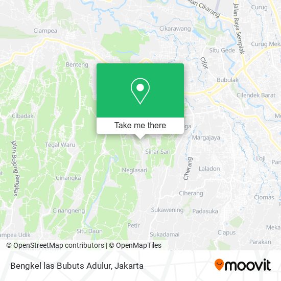 Bengkel las Bubuts Adulur map