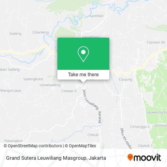 Grand Sutera Leuwiliang Masgroup map
