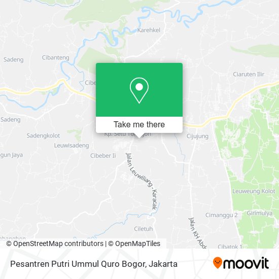 Pesantren Putri Ummul Quro Bogor map