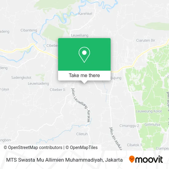 MTS Swasta Mu Allimien Muhammadiyah map