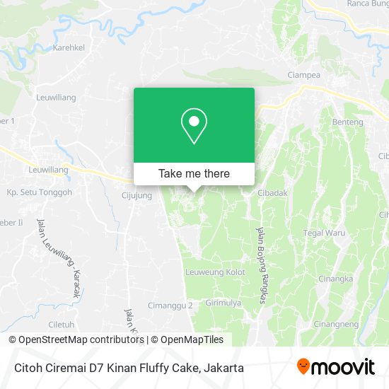 Citoh Ciremai D7 Kinan Fluffy Cake map