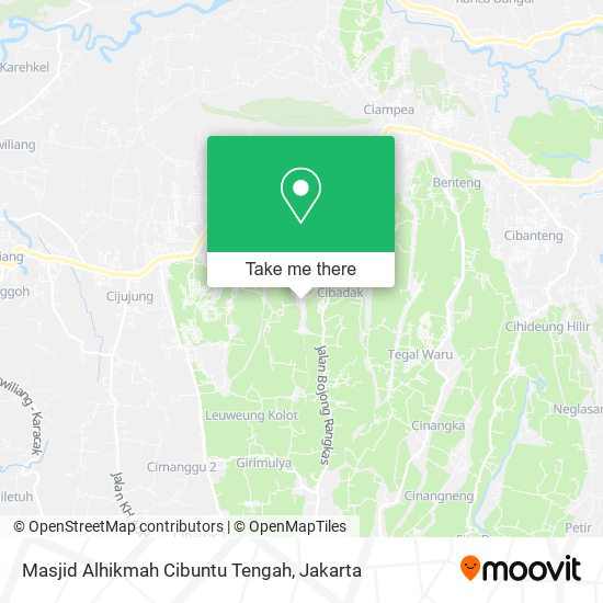 Masjid Alhikmah Cibuntu Tengah map