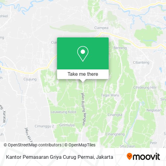 Kantor Pemasaran Griya Curug Permai map