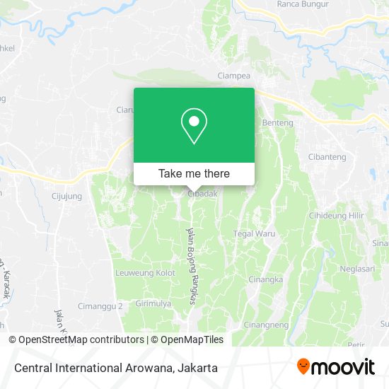Central International Arowana map