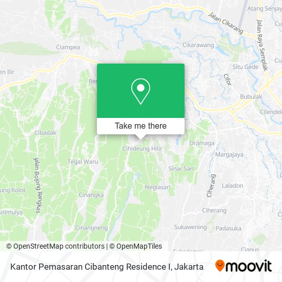 Kantor Pemasaran Cibanteng Residence I map