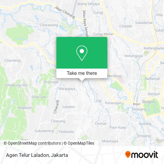 Agen Telur Laladon map