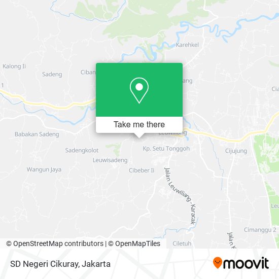 SD Negeri Cikuray map