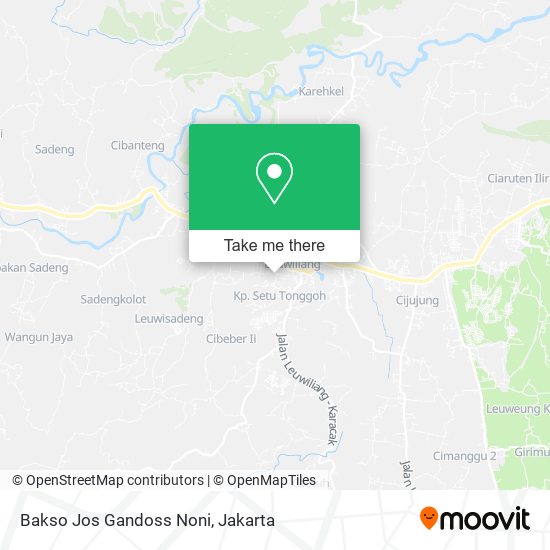 Bakso Jos Gandoss Noni map