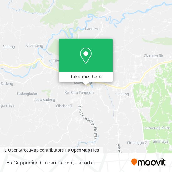 Es Cappucino Cincau Capcin map