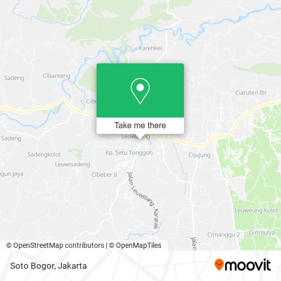 Soto Bogor map