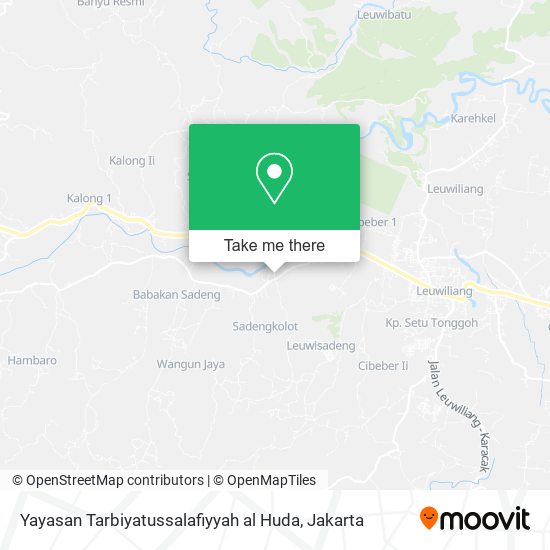 Yayasan Tarbiyatussalafiyyah al Huda map