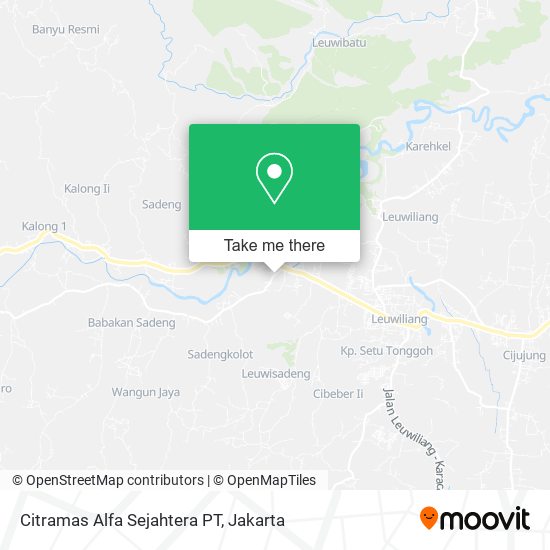 Citramas Alfa Sejahtera PT map