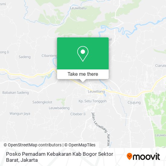 Posko Pemadam Kebakaran Kab Bogor Sektor Barat map