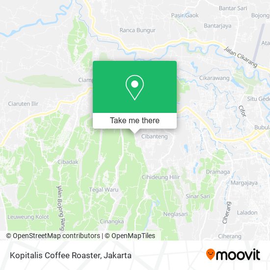 Kopitalis Coffee Roaster map