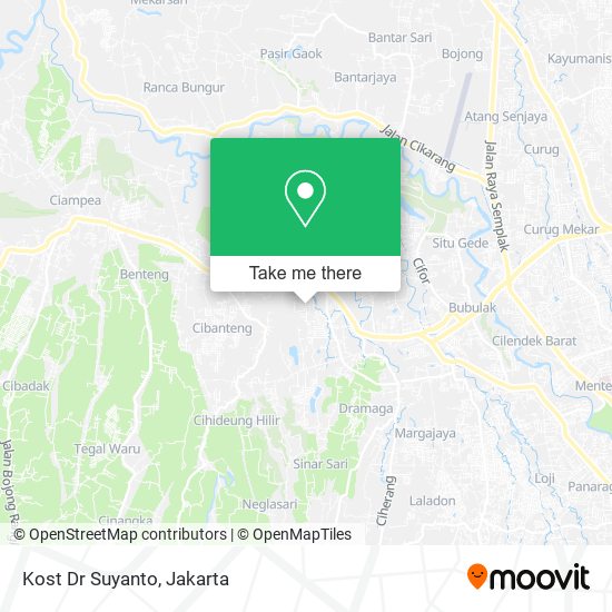 Kost Dr Suyanto map