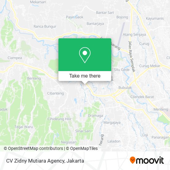 CV Zidny Mutiara Agency map