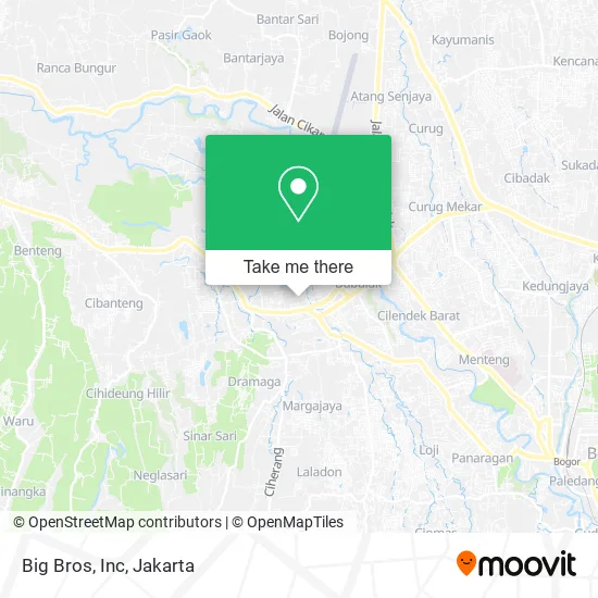 Big Bros, Inc map