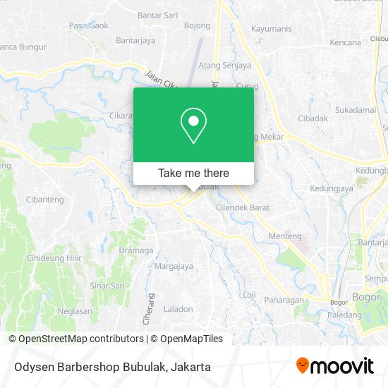 Odysen Barbershop Bubulak map