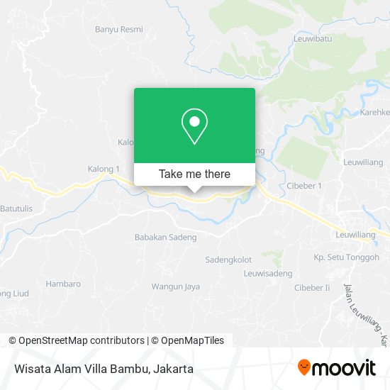 Wisata Alam Villa Bambu map