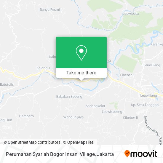 Perumahan Syariah Bogor Insani Village map