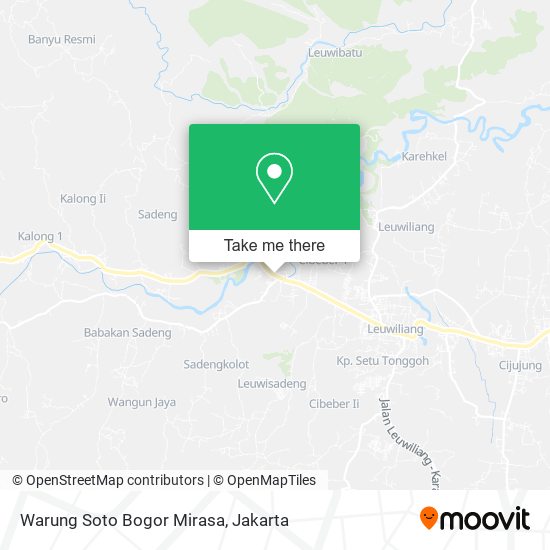 Warung Soto Bogor Mirasa map