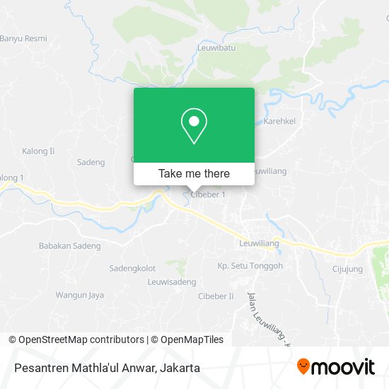 Pesantren Mathla'ul Anwar map