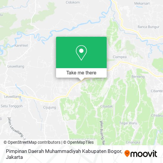 Pimpinan Daerah Muhammadiyah Kabupaten Bogor map