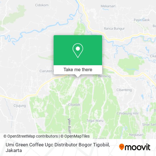 Umi Green Coffee Ugc Distributor Bogor Tigobiil map