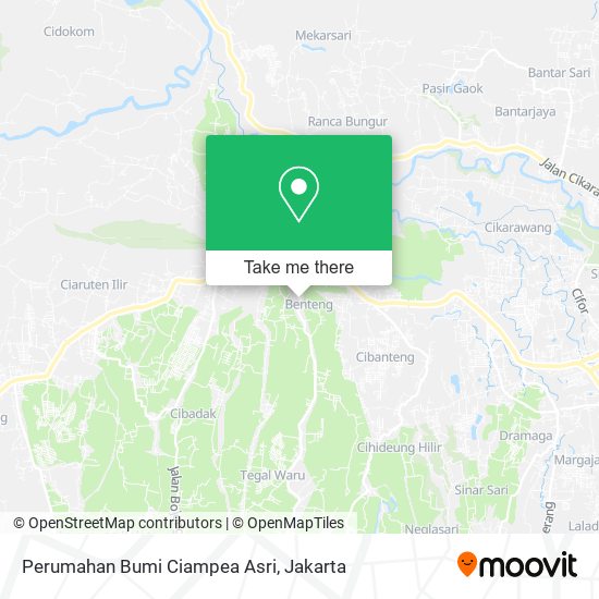 Perumahan Bumi Ciampea Asri map