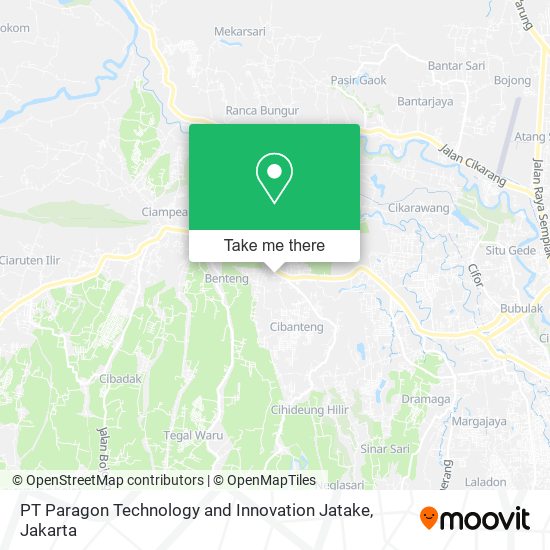 PT Paragon Technology and Innovation Jatake map