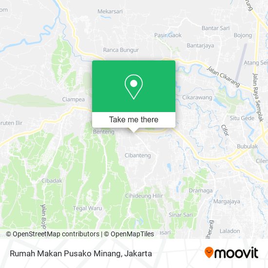 Rumah Makan Pusako Minang map