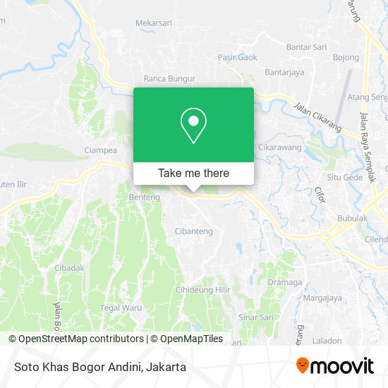 Soto Khas Bogor Andini map