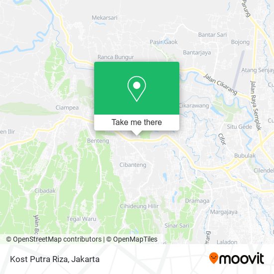 Kost Putra Riza map