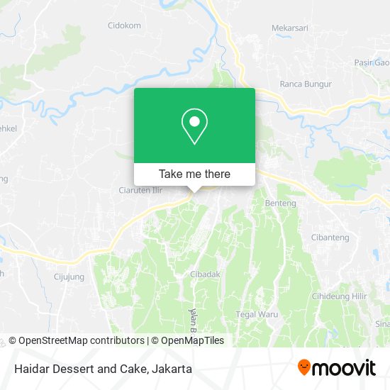 Haidar Dessert and Cake map