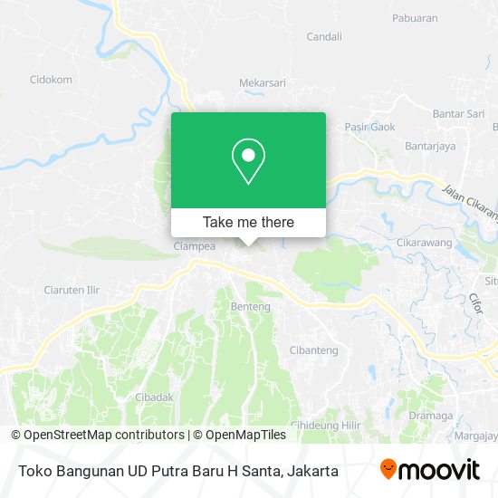 Toko Bangunan UD Putra Baru H Santa map