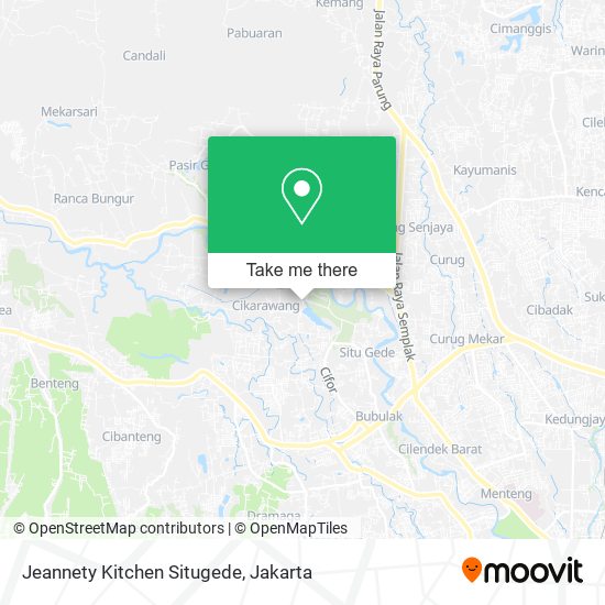 Jeannety Kitchen Situgede map
