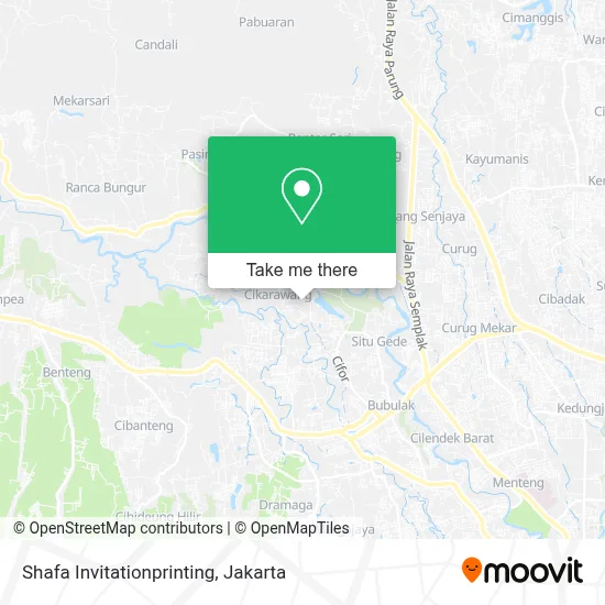 Shafa Invitationprinting map