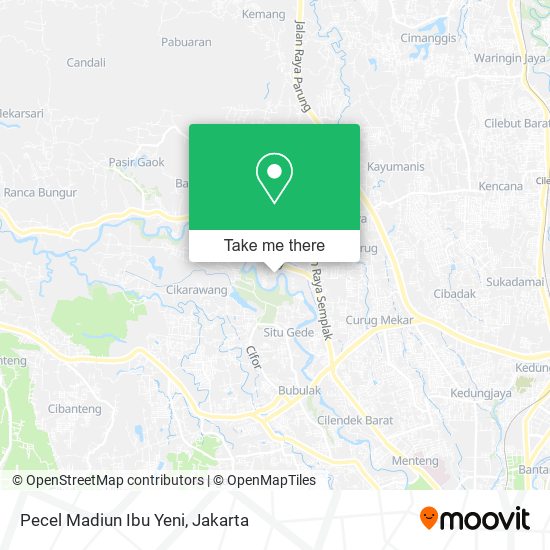 Pecel Madiun Ibu Yeni map