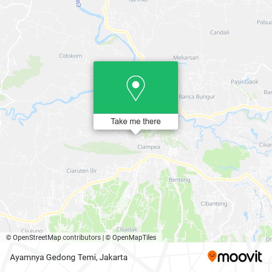 Ayamnya Gedong Temi map